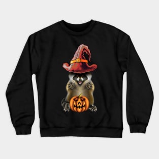 Raccoon Halloween Crewneck Sweatshirt